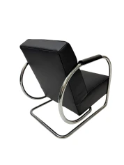 Art Deco Modernist Bauhaus Tubular Steel Lounge Chair by Frits Kuyken, 1936